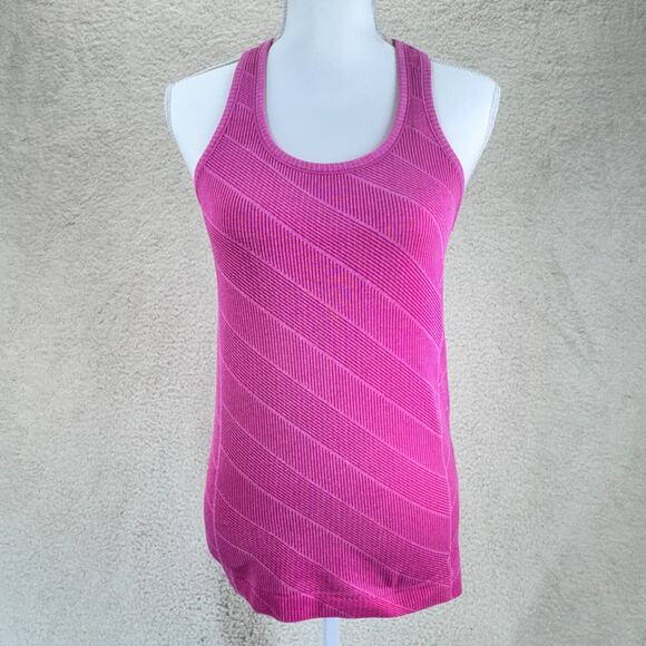 Lululemon Racerback Swiftly Tech Hot Pink Women Size 6 Seamless Lightweight Run - Picture 1 of 11